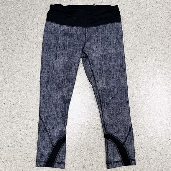 Lululemon Run: Inspire Crop II All Luxtreme Womens Cropped Leggings Athletic 4 - Picture 2 of 10